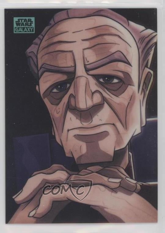 2024 Cromo Star Wars Galaxy Aqua Rifrattore Imperatore Palpatine Darth Sidious 1nw5
