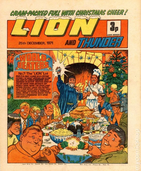 Lion and Thunder Dec 25 1971 VG- 3.5 Stock Image Low Grade