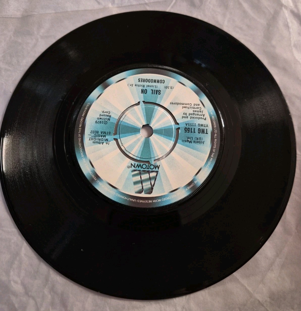 The Commodores Sail On 7 Inch Vinyl Single Great Condition