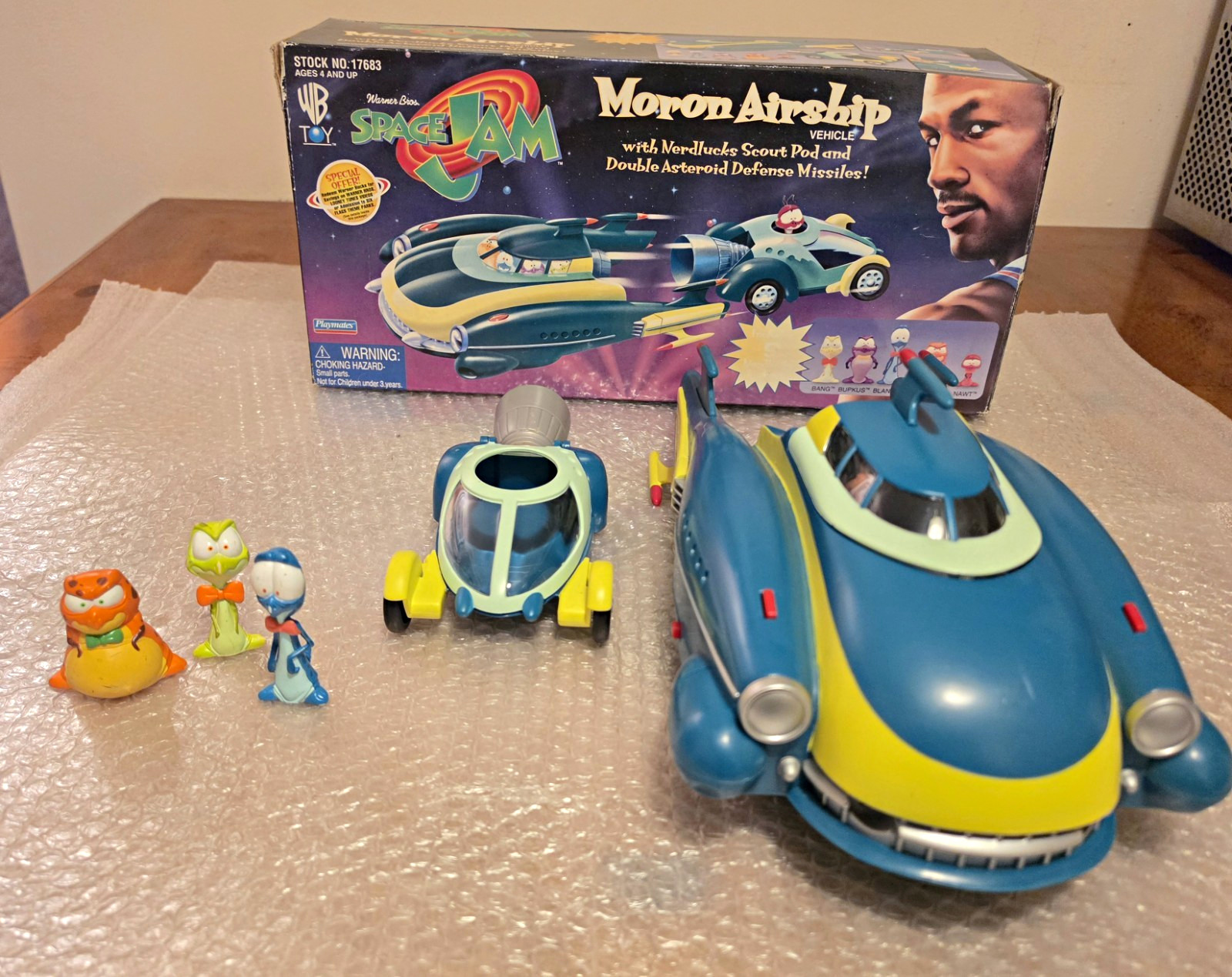 Playmates 1996 Space Jam Moron veicolo dirigibile con Nerdlucks Scout Pod 17683