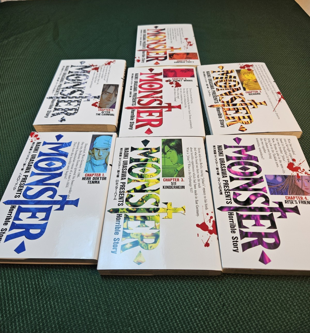 Monster Vol.1-7 manga fumetto Urasawa Naoki giapponese
