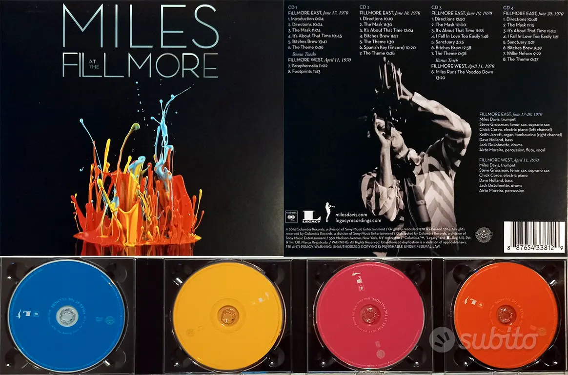 MILES DAVIS: COMPLETE FILLMORE EAST (BOX 4 CD)
