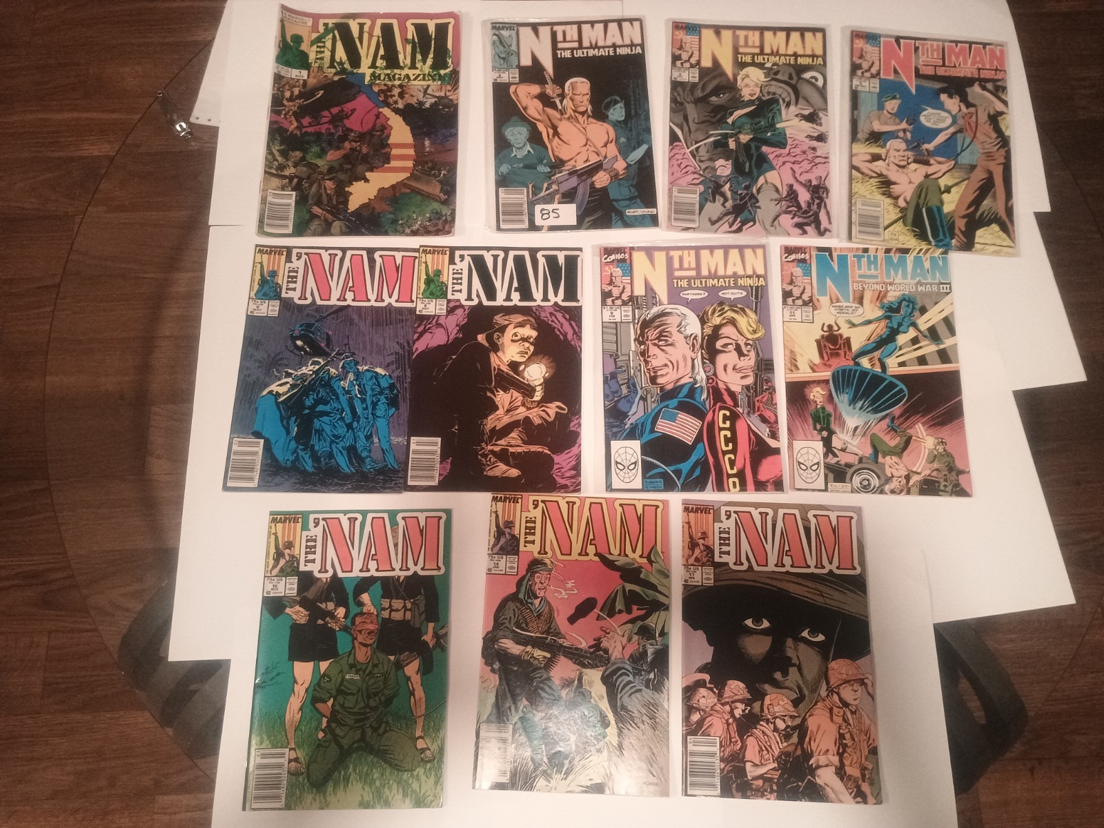 Lotto 11 fumetti Marvel Comics The Nam