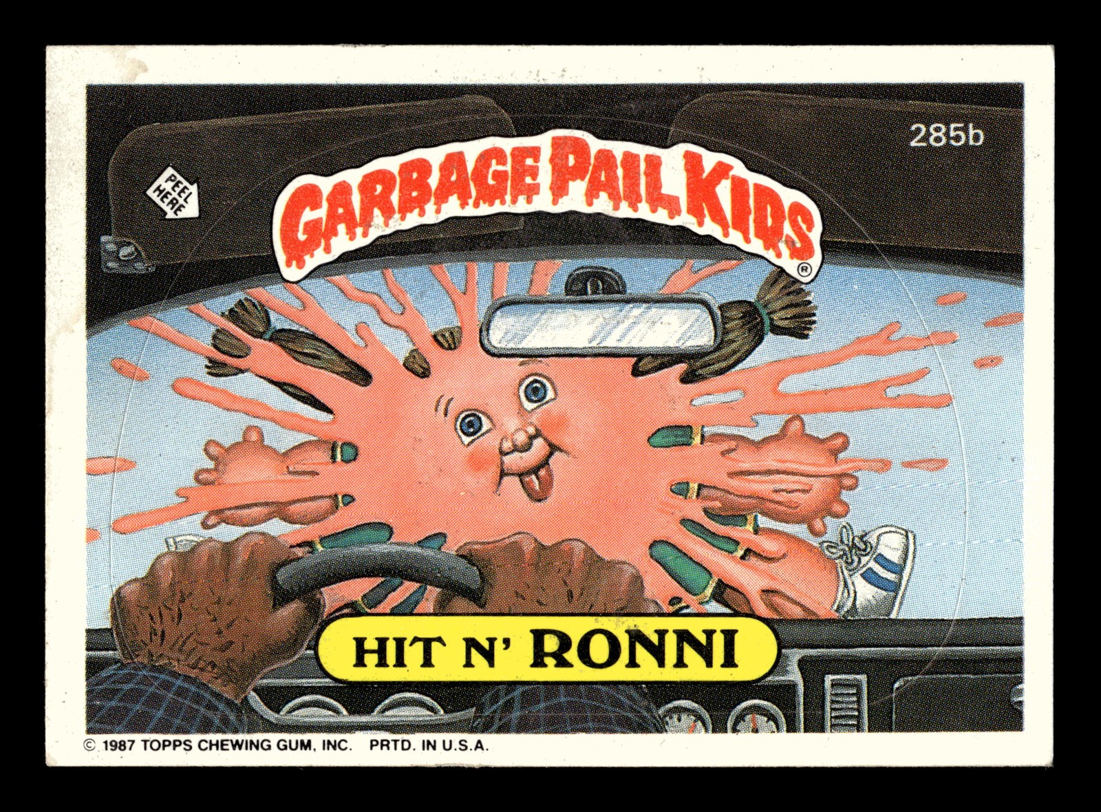 1987 Topps Garbage Pail Kids Series 7 #285b Hit n' Ronni