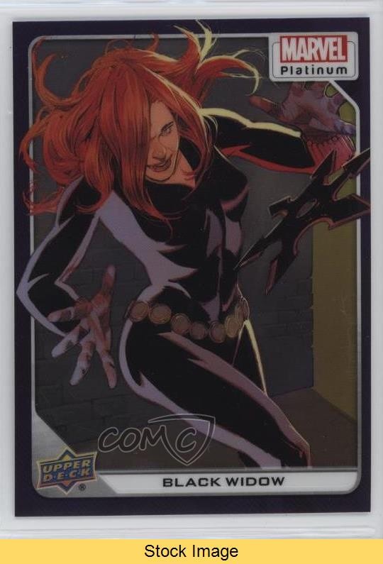 Upper Deck Marvel 2023 Platino Viola Arcobaleno Vedova Nera #89 LEGGI 1q03