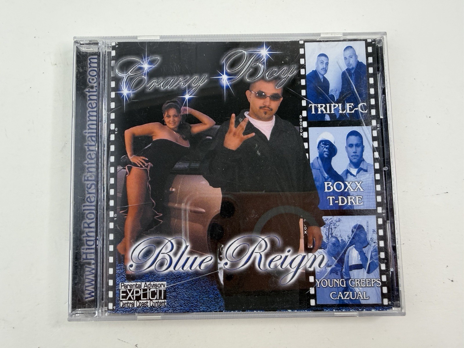 Crazy Boy Blue Reign CD (CD, 2004) High Rollers Entertainment Gangsta Rap