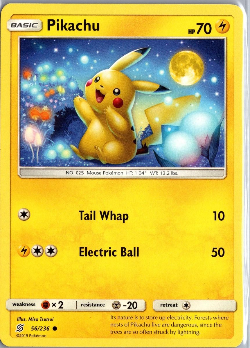 Pokemon Pikachu 56/236 Menti Unificate Comune Giocato Leggermente