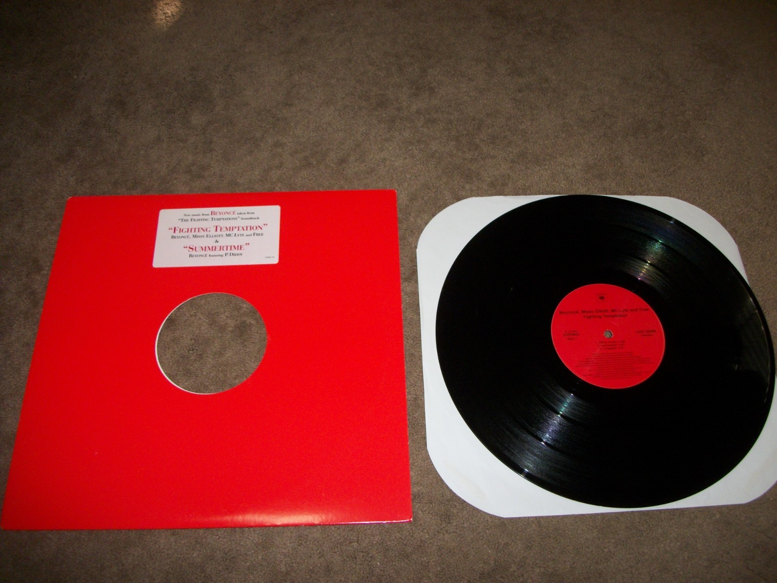 Beyoncé Missy Elliot  P.Diddy Fighting Temptation / Summertime 12" EX VINYL