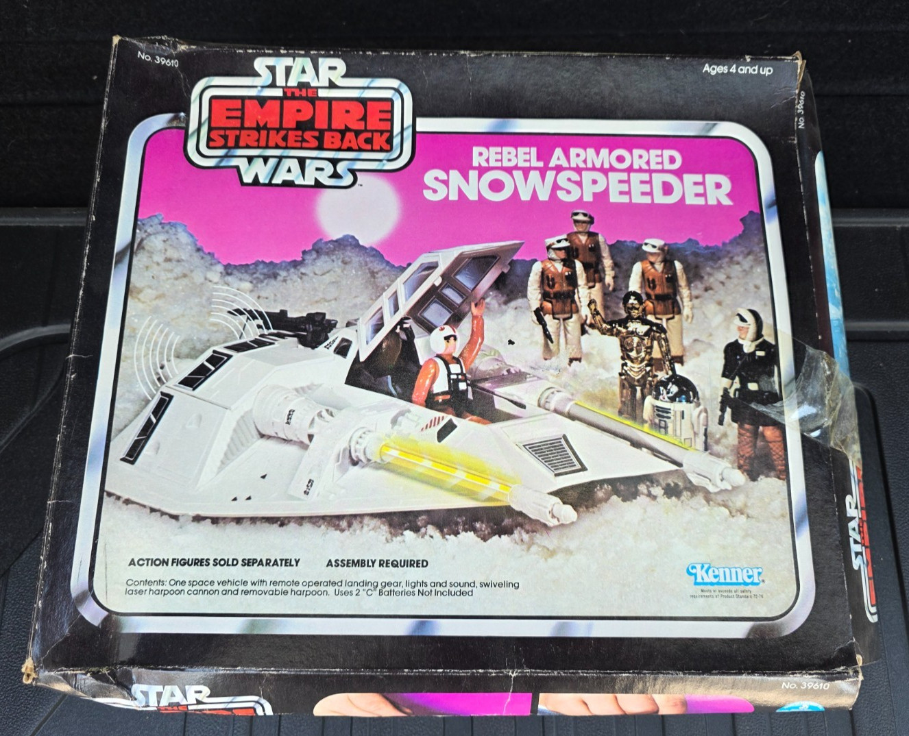 Snowspeeder corazzato ribelle 1980 STAR WARS vintage NUOVO SIGILLATO 1° scatola ROSA
