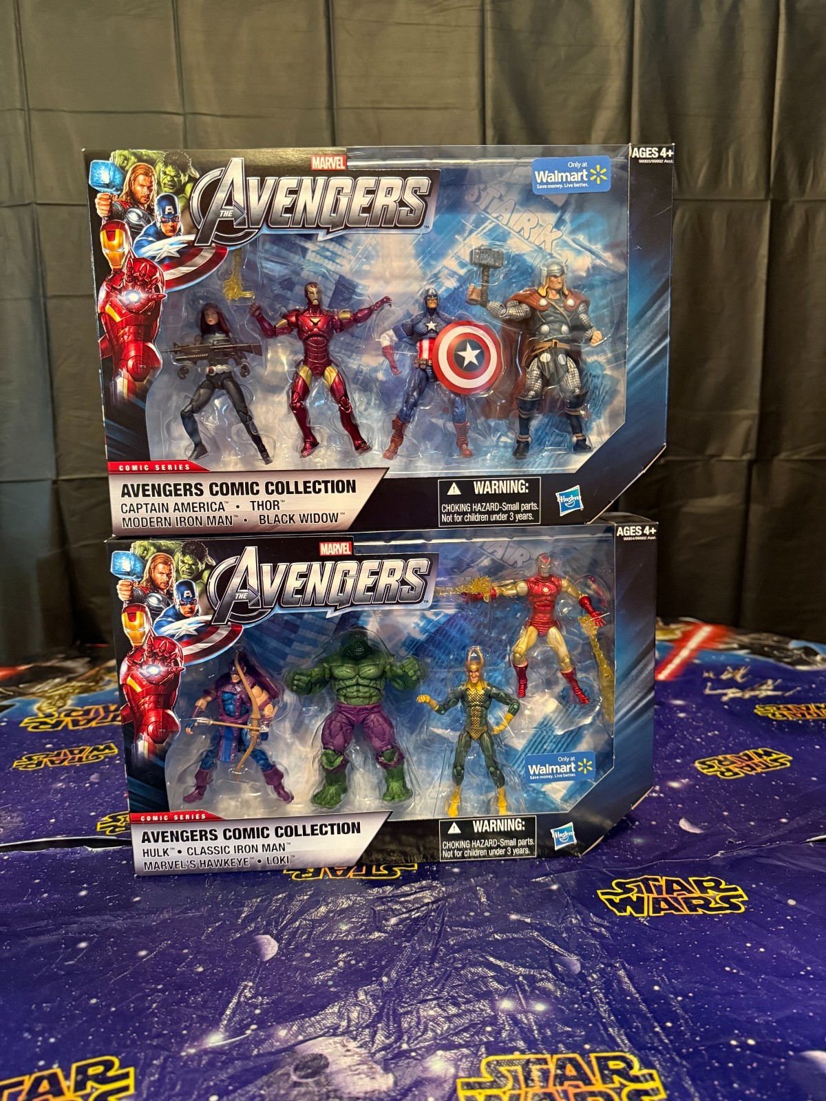 MARVEL UNIVERSE-Avengers Comic Collections #1 & 2 -Both 4 Packs 3.75" EXCLUSIVE!