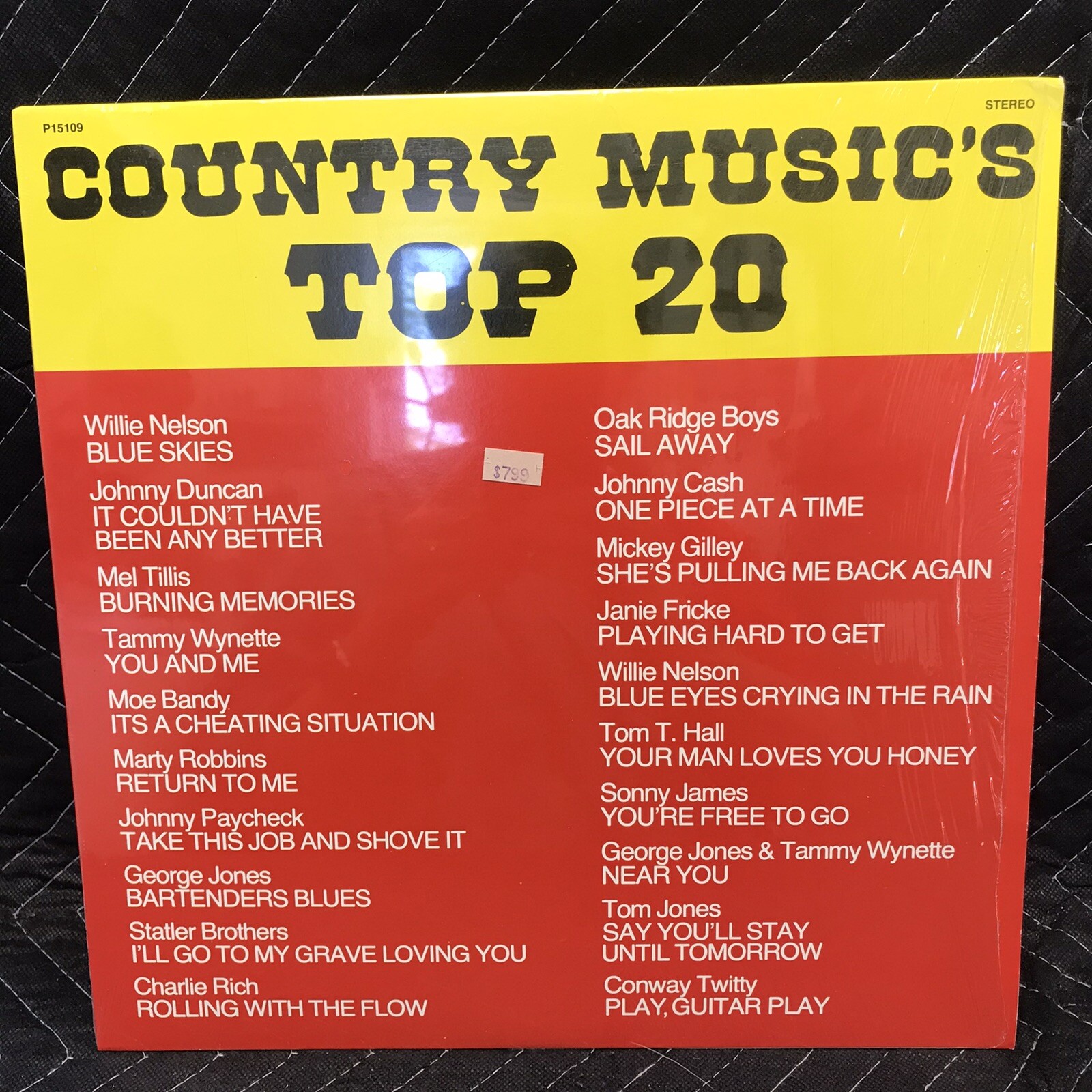 Country Musics Top 20 Willie Mel Tammy Moe Marty GeorgeAlbum Vinyl Record LP G11