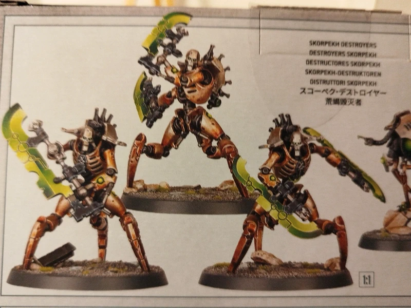 3 destroyer skorpekh necrons