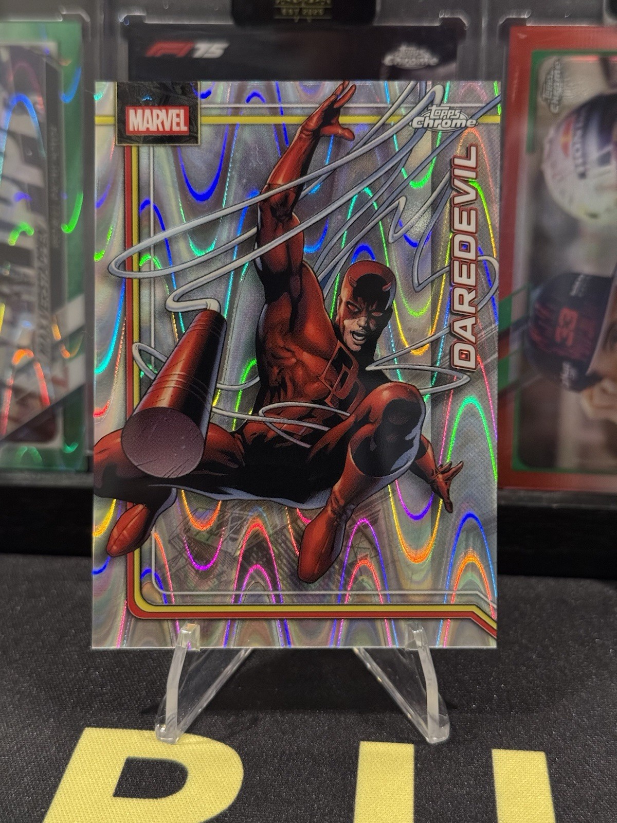 2026 Topps Chrome Marvel Daredevil rifrattore Raywave #025
