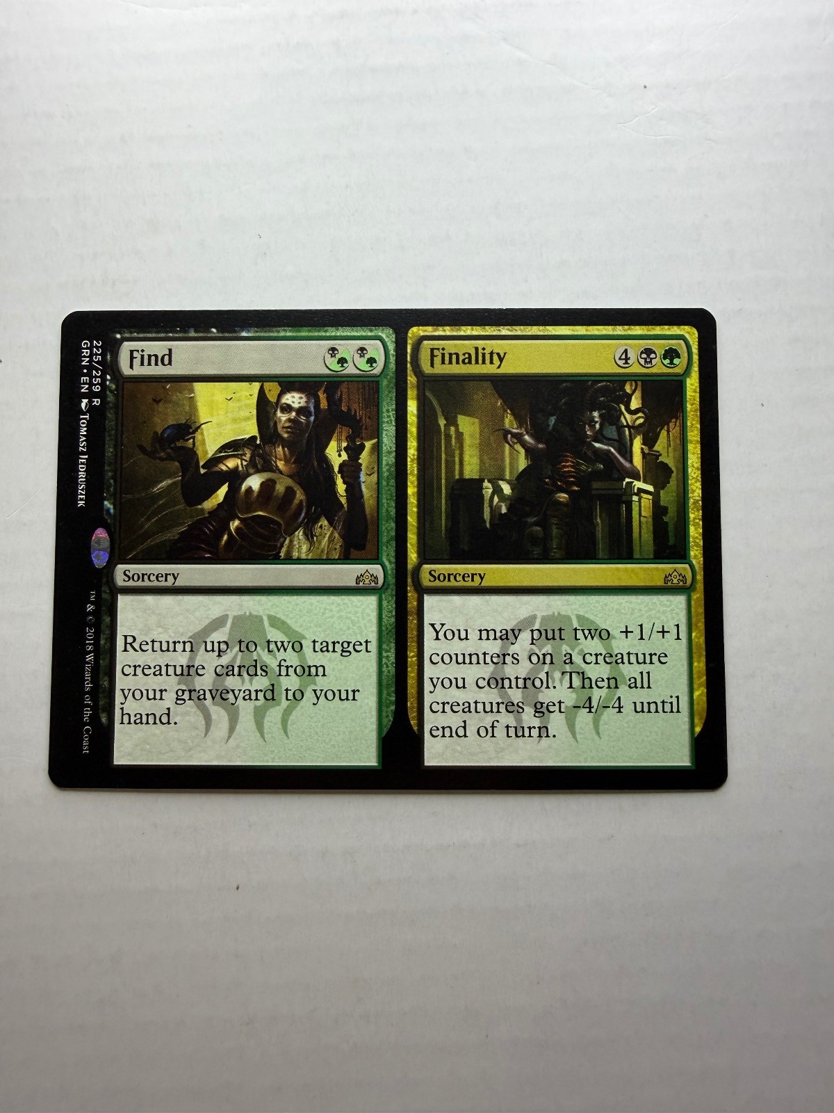 Find // Finality 225 Rare Guilds of Ravnica Magic: The Gathering leggermente giocate