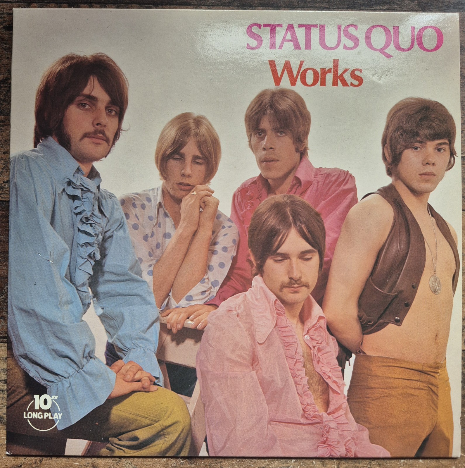 Status Quo Works 10" Vinyl Record 1983 PRT Records Limited 8-Track Compilation