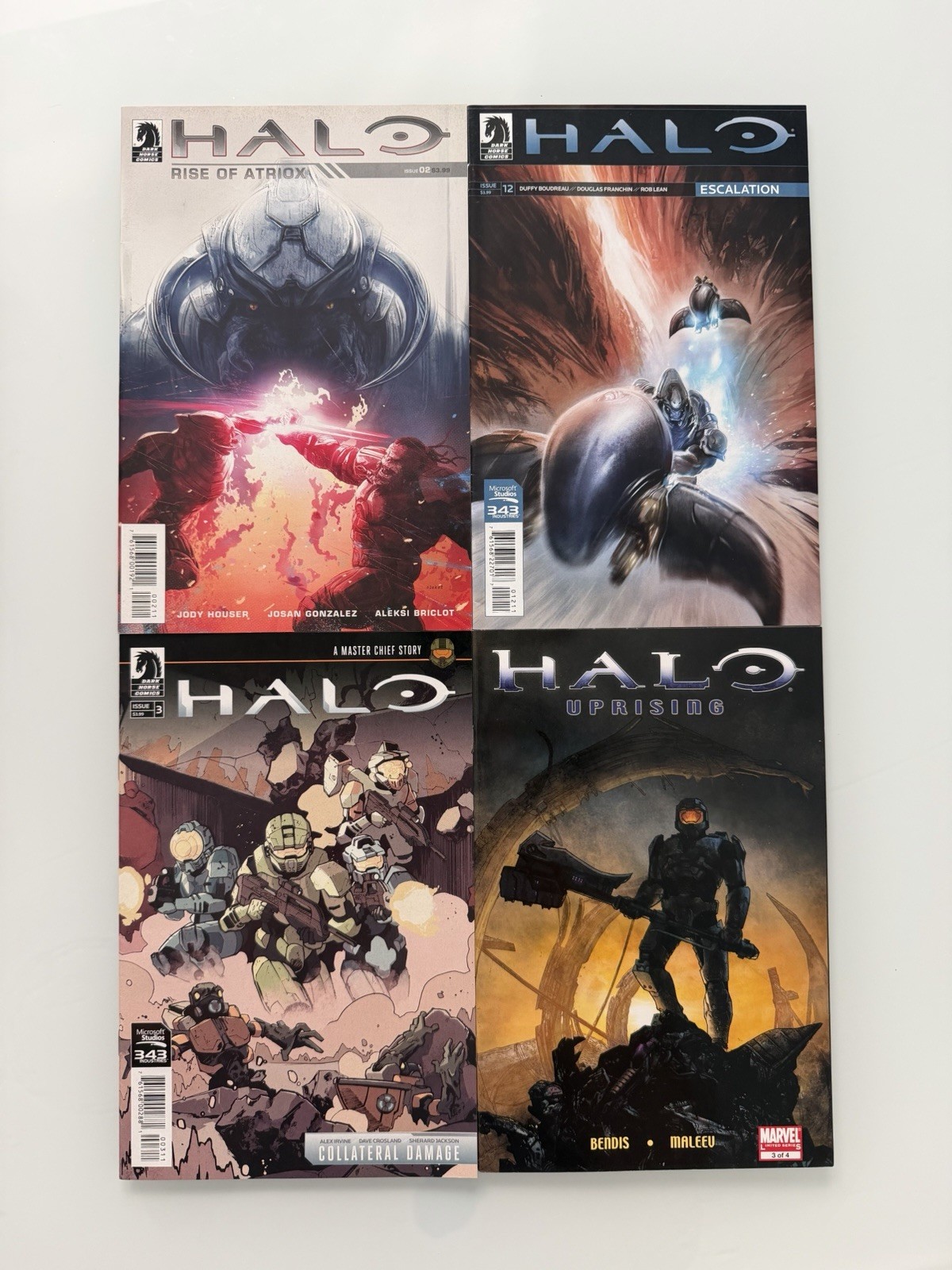 Lotto fumetti Marvel/Dark Horse Halo soffitta, escalation, caduta di portata 8 libri