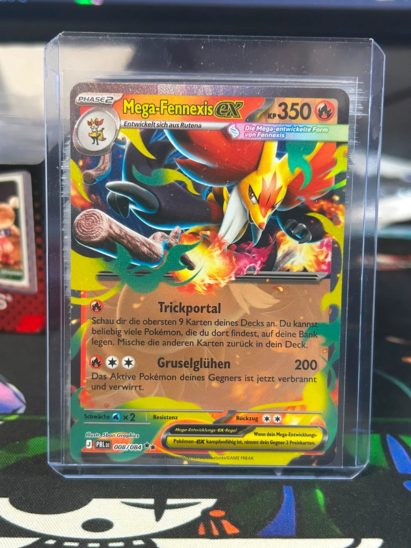 Pokemon Dunkelnacht-Mega Fennexis ex (PBL 008) DE.