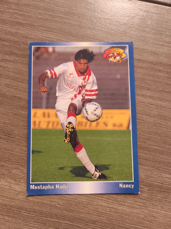 Carte Panini Moustapha Hadji Maroc ASNL Nancy Lorraine Division 1 D1 France Star Foot Championnat