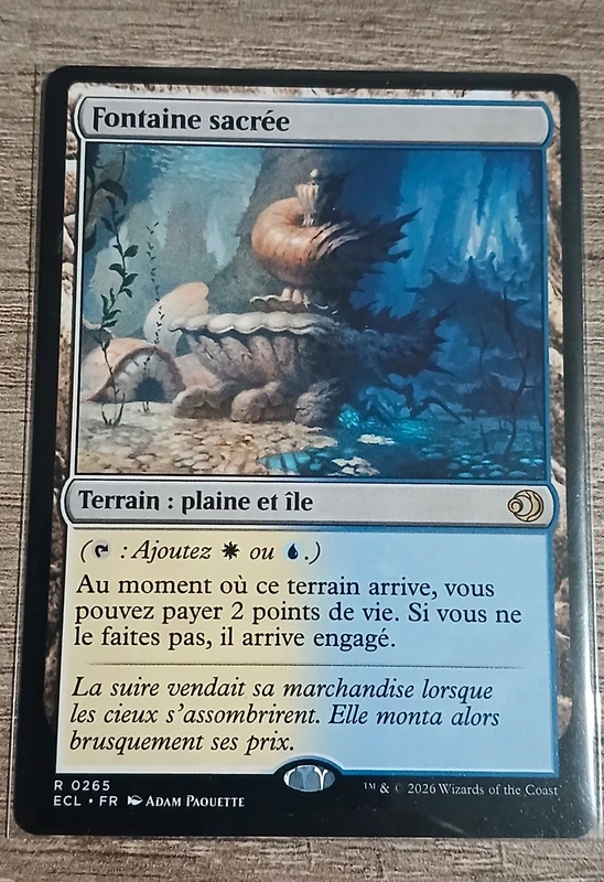 Carte Magic The Gathering : Fontaine sacrée