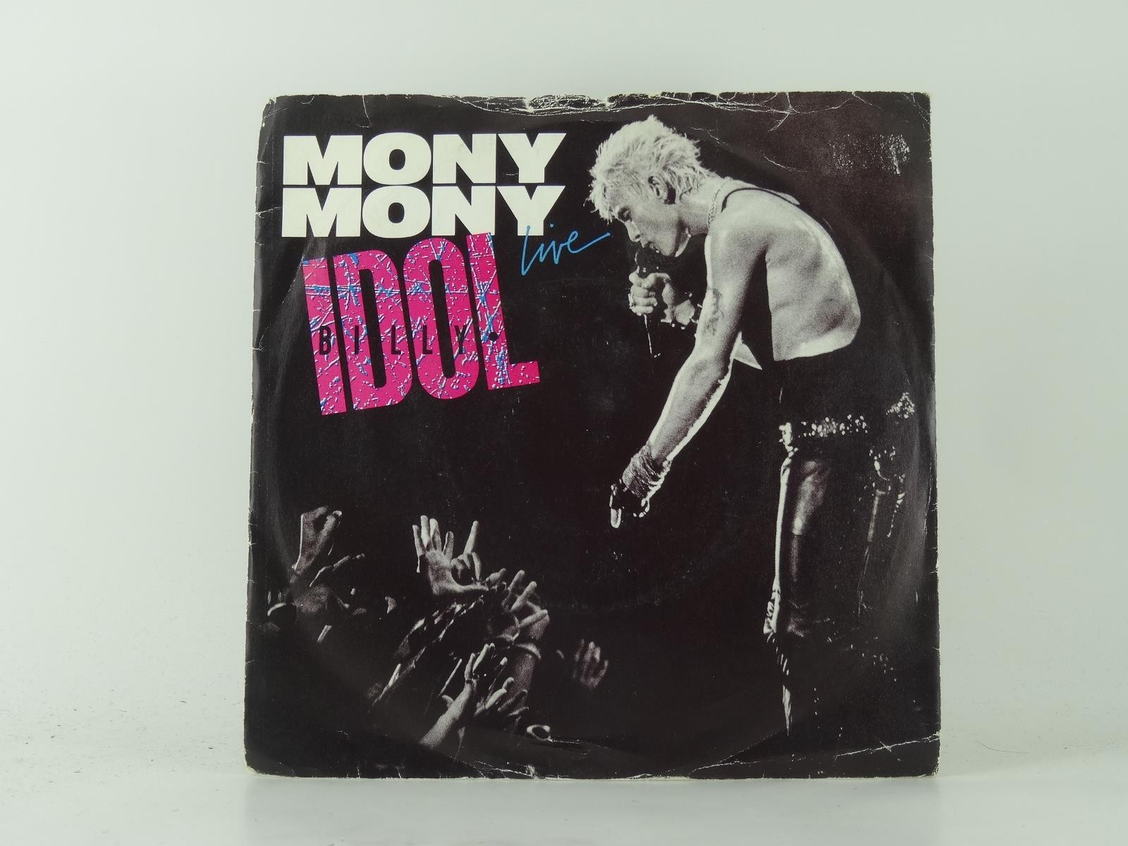 BILLY IDOL MONY MONY LIVE (2) 2 Track 7" Single including Picture Sleeve CHRYSAL