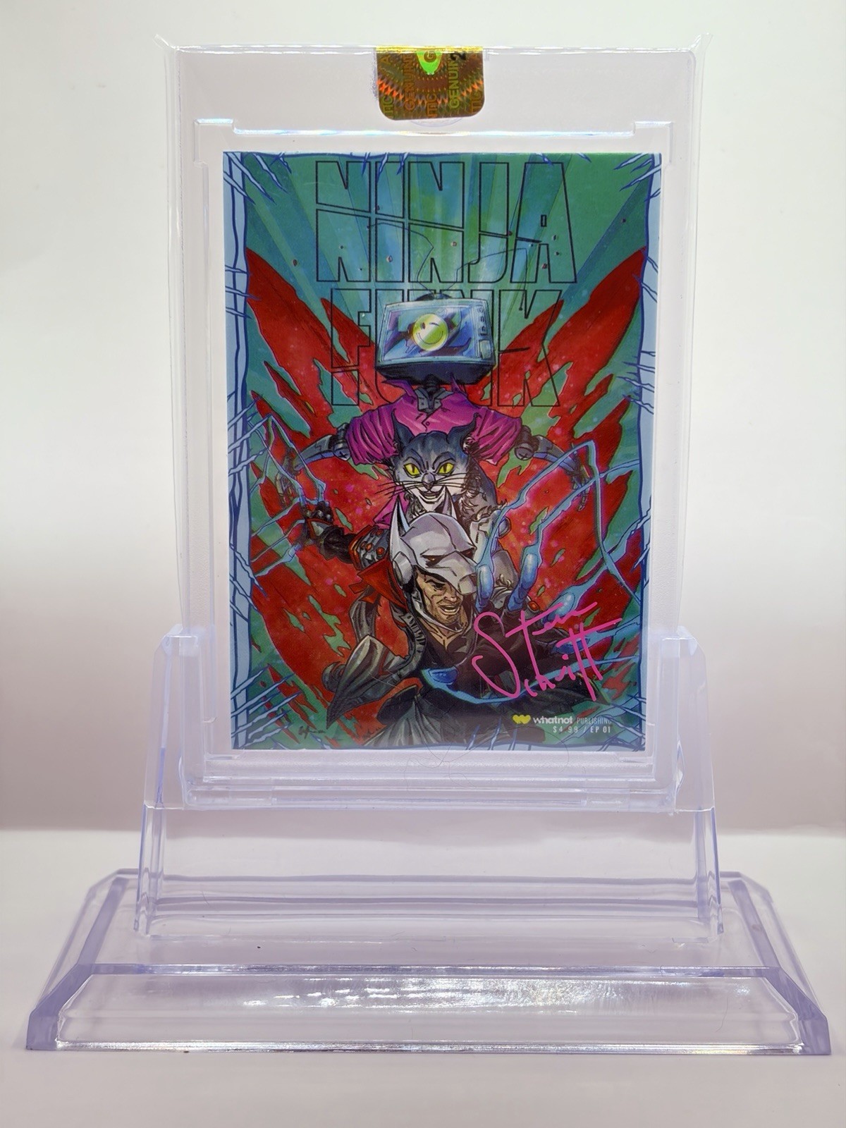Carta Ninja Funk The Covers 2022 firmata da Steve Schuitt cosa non esclusiva auto