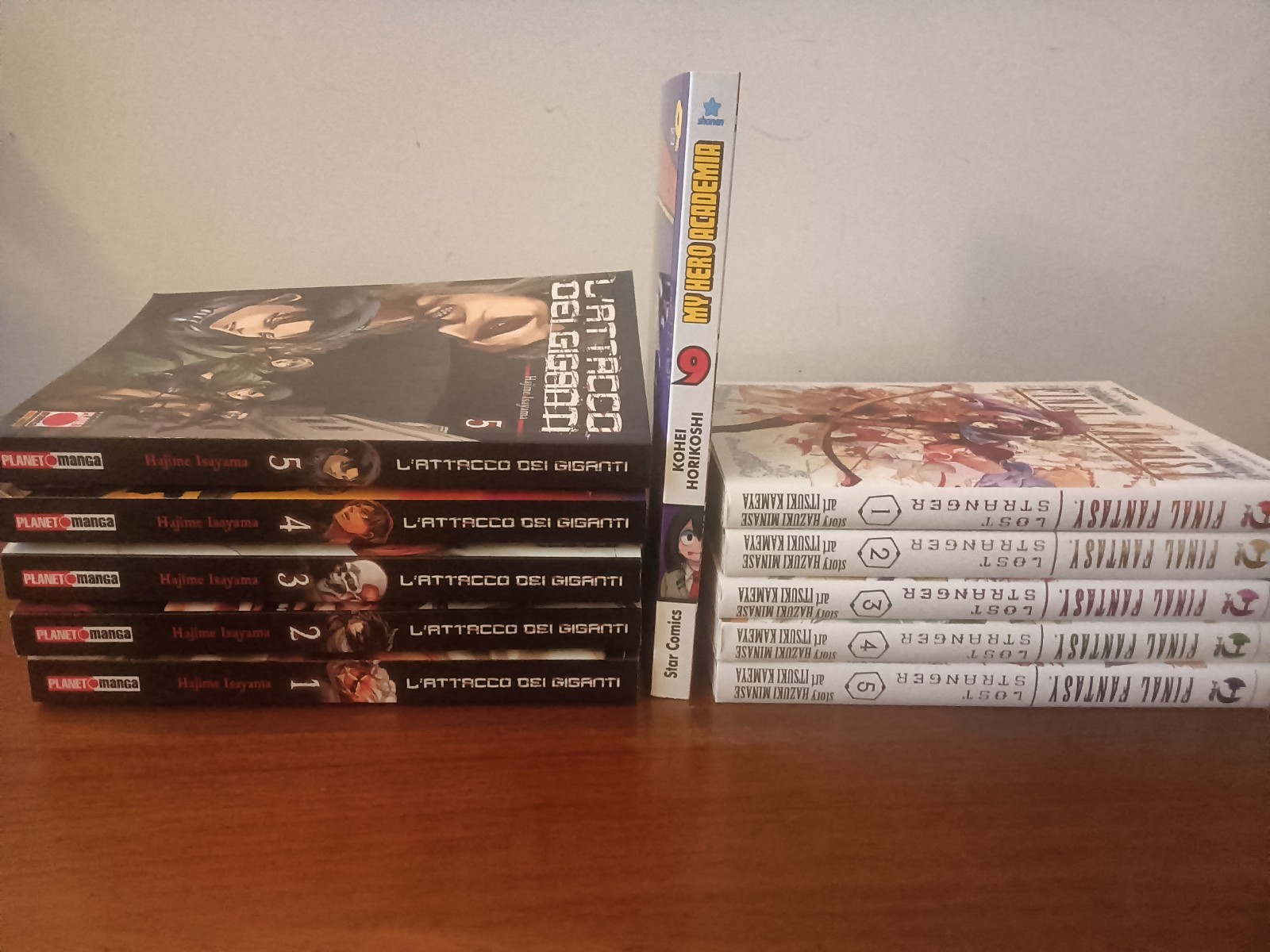 Manga- Final Fantasy Lost stranger- l'attacco dei Giganti-My Hero Academia