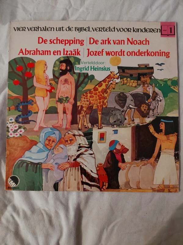Vier verhalen uit de Bijbel – Deel 1 – Ingrid Heinsius – vintage LP