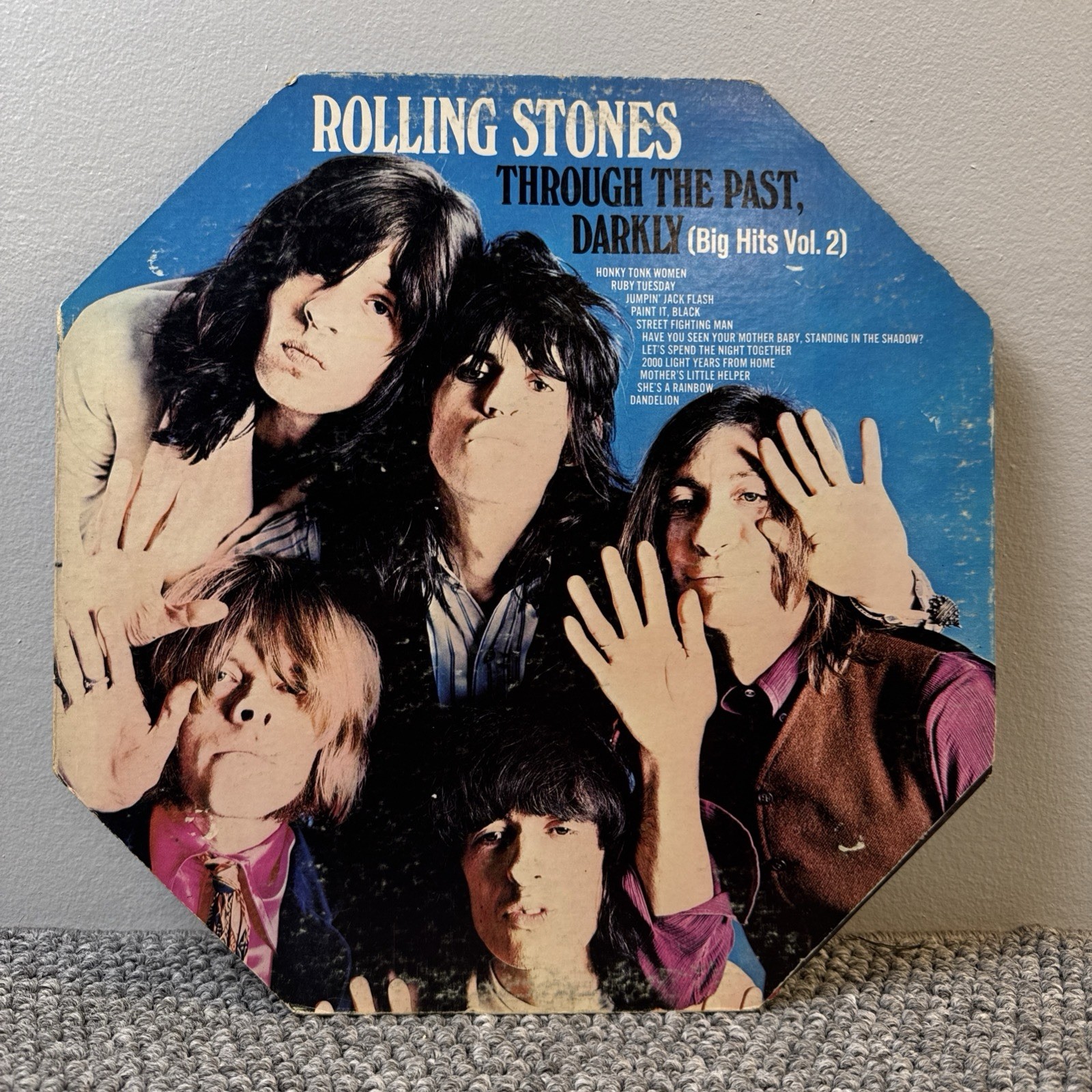 Rolling Stones THROUGH THE PAST, DARKLY (Big Hits Vol.2) ‎1969 LP 1st Press VG+