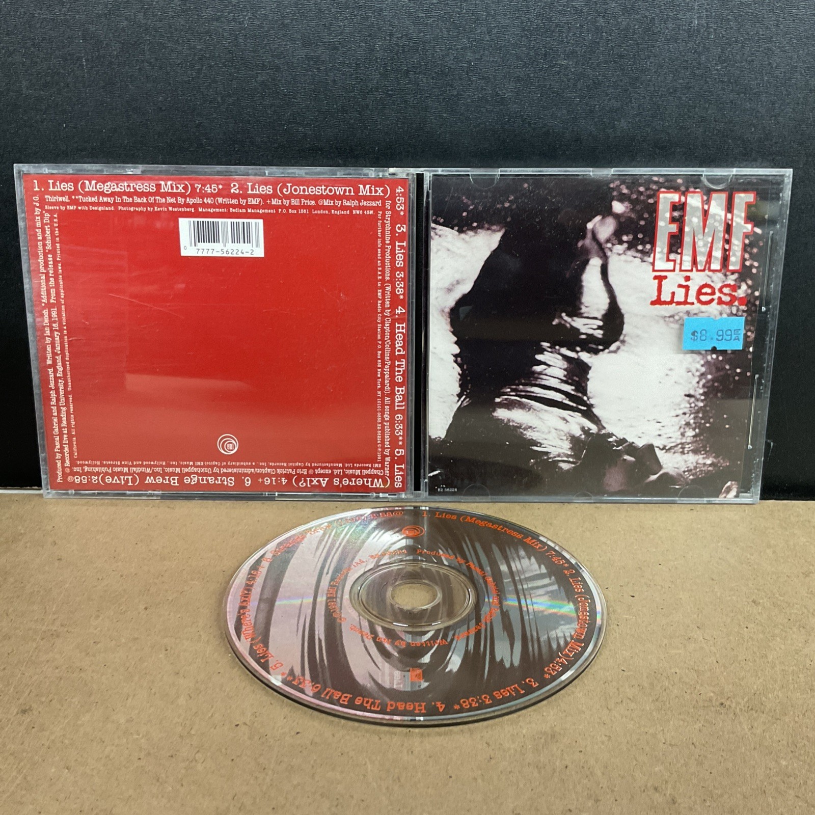 Lies [CD/Vinyl Single] [Single] by EMF (CD, Oct-1991, Capitol/EMI Records)