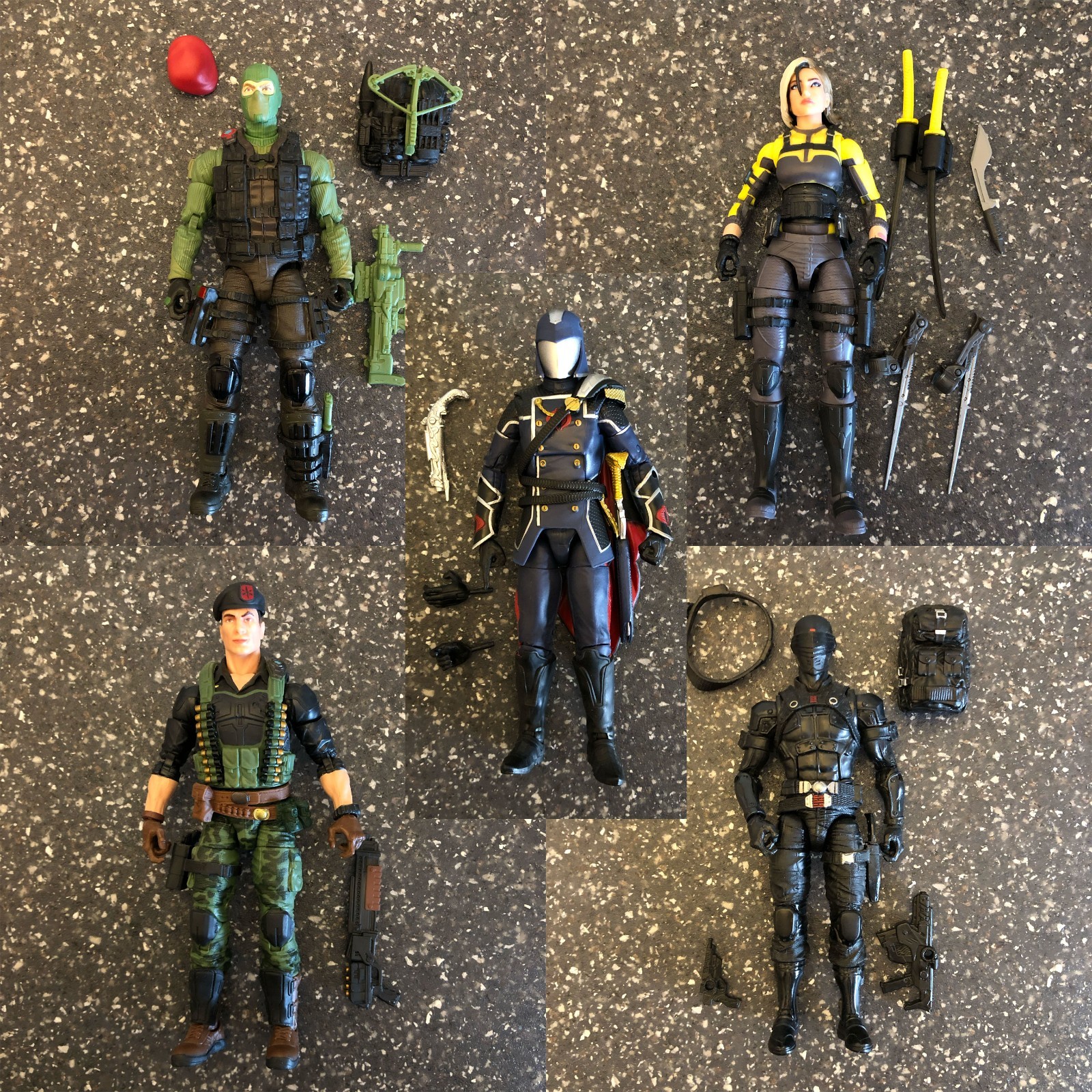 G.I. Joe Classified Series Lot Beach head Flint Snake Eyes Cobra Commander