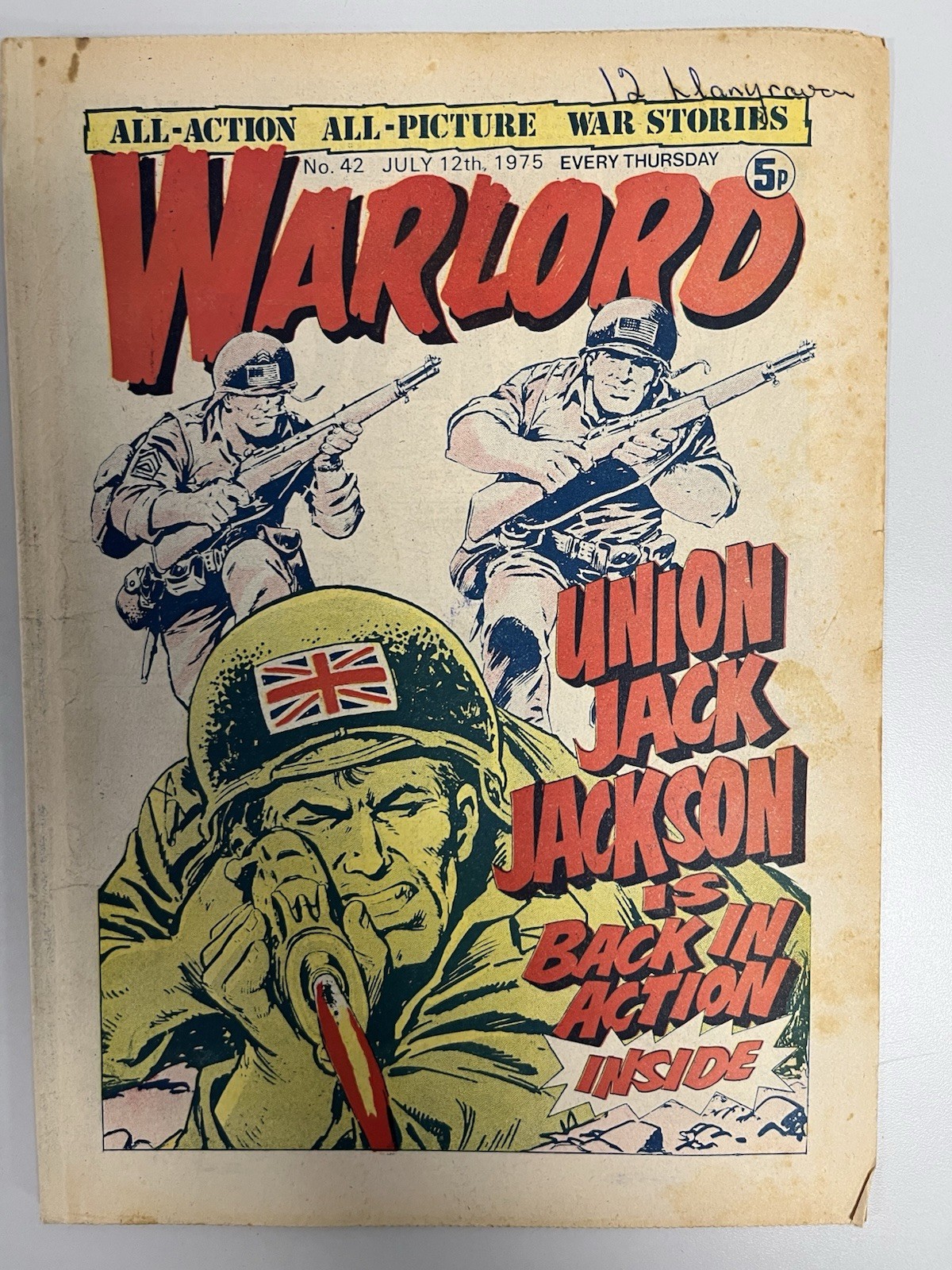 Warlord Comic No# 42 July 12th 1975 FN/VF