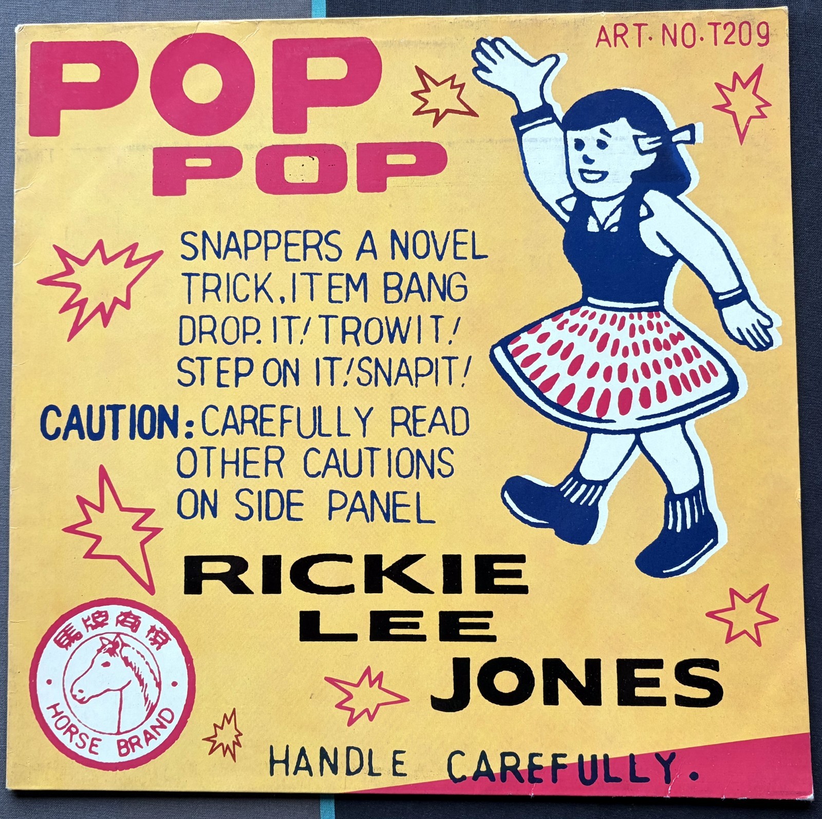 RICKIE LEE JONES POP POP 1991 GEFFEN GEF 24426 A-1 B-1 NM GERMAN - CLEANED