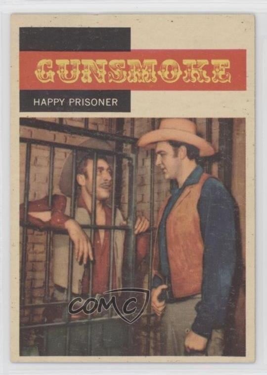 1958 Topps TV Westerns Gunsmoke Happy Prisoner #13 1q7