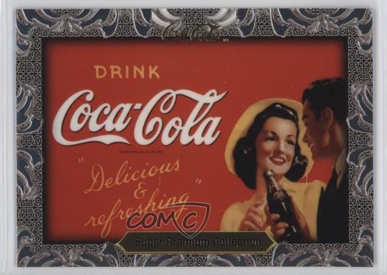 1995 Collect-A-Card Coca-Cola Super Premium foto anteriore insegna in metallo #40 0t2