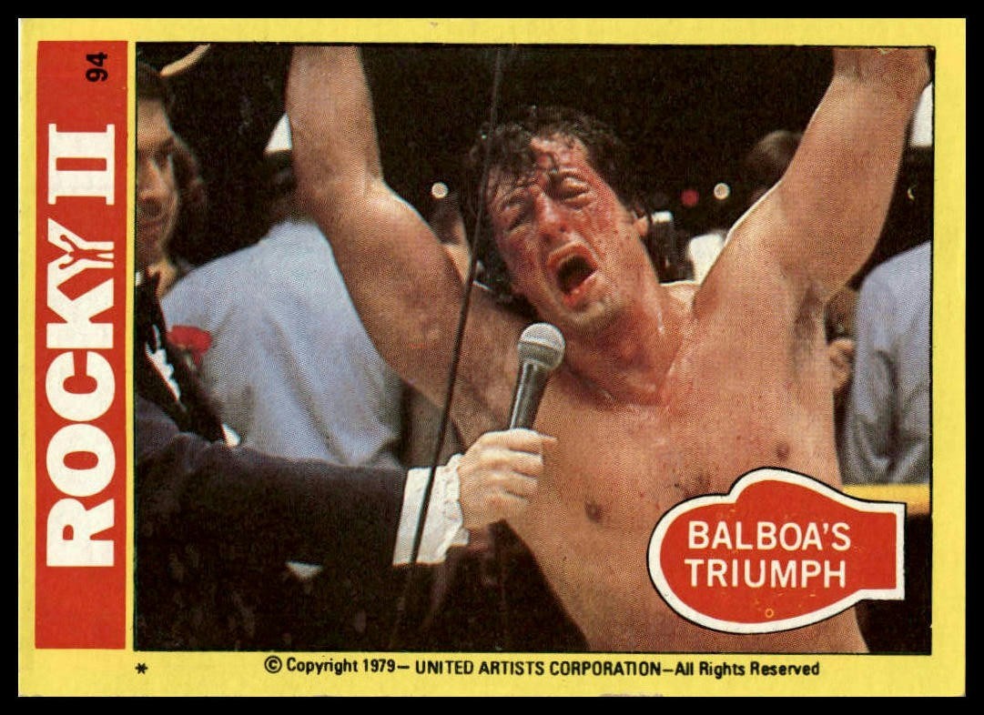 Balboa's Triumph - 1979 Topps Rocky II #94