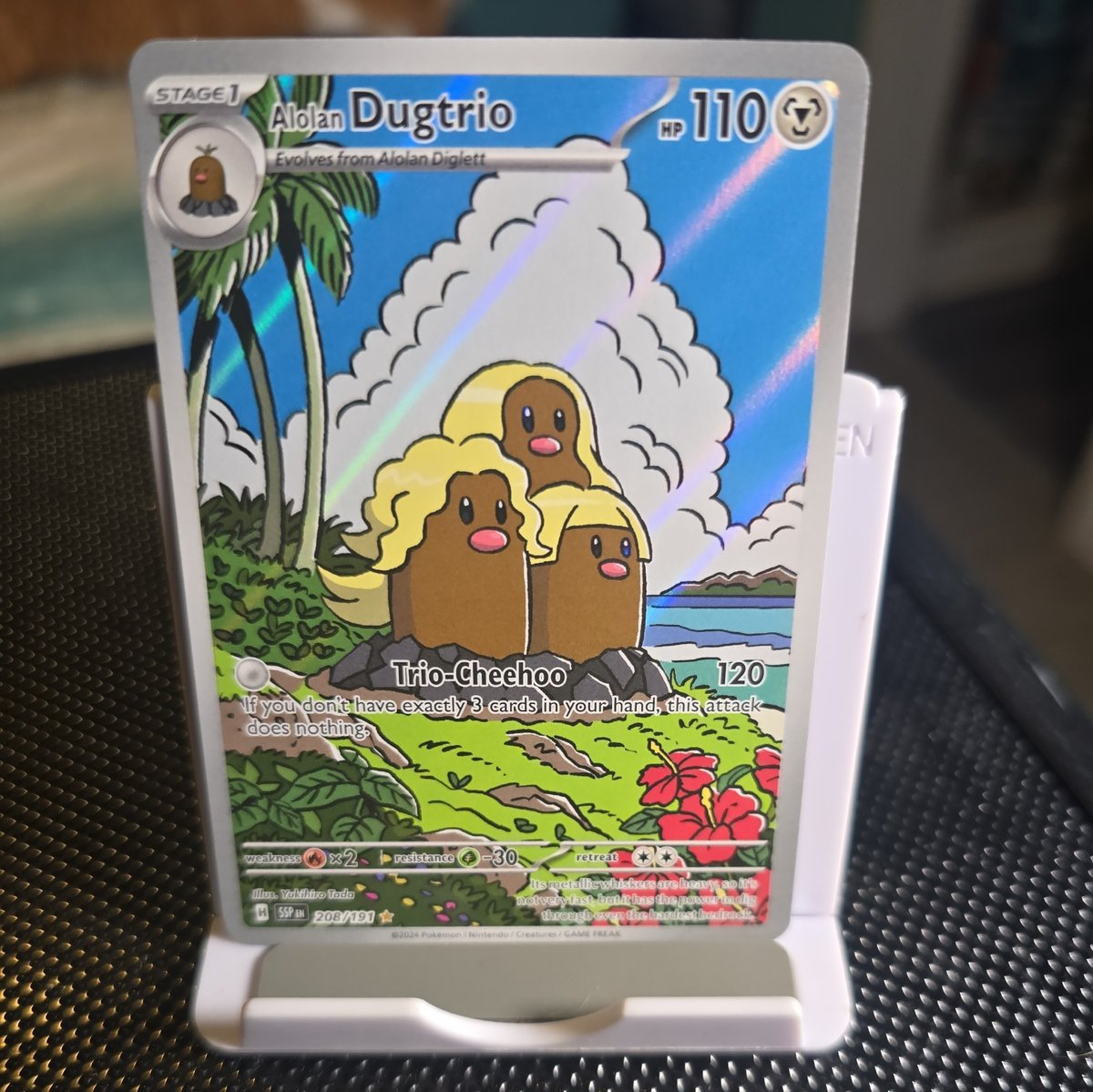Alolan Dugtrio 208/191 Sv08: Surging Sparks Holo