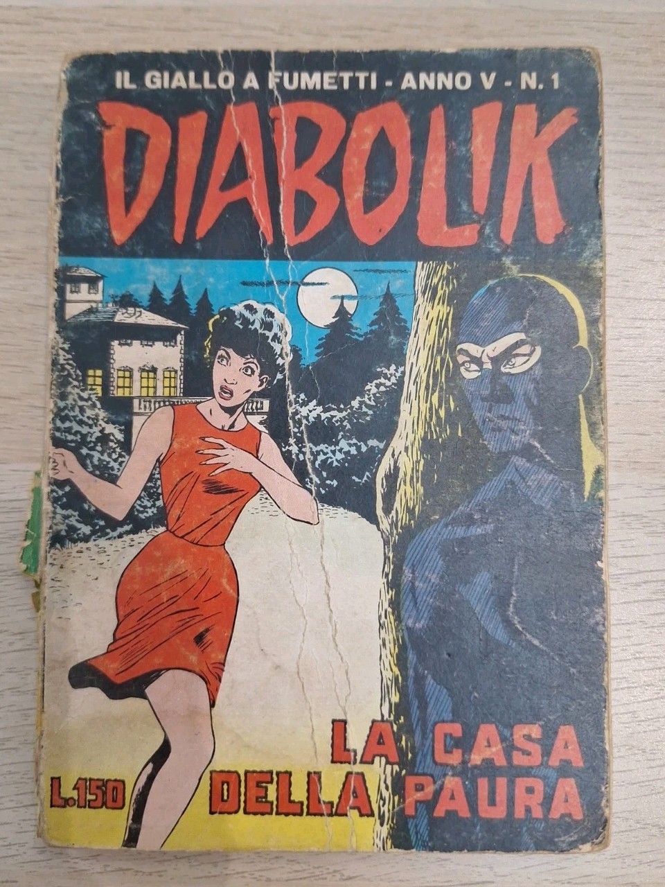 DIABOLIK ANNO V-5°, N. 1 ORIGINALE 1966