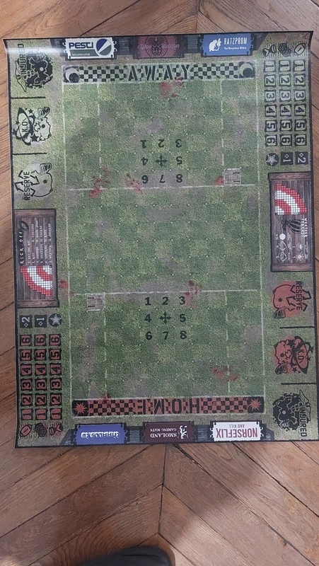 Terrain Blood bowl Sevens (7) sur bâche