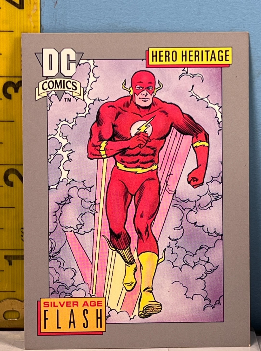 1992 DC Comics-Impel Hero Heritage Sliver Age Flash #5