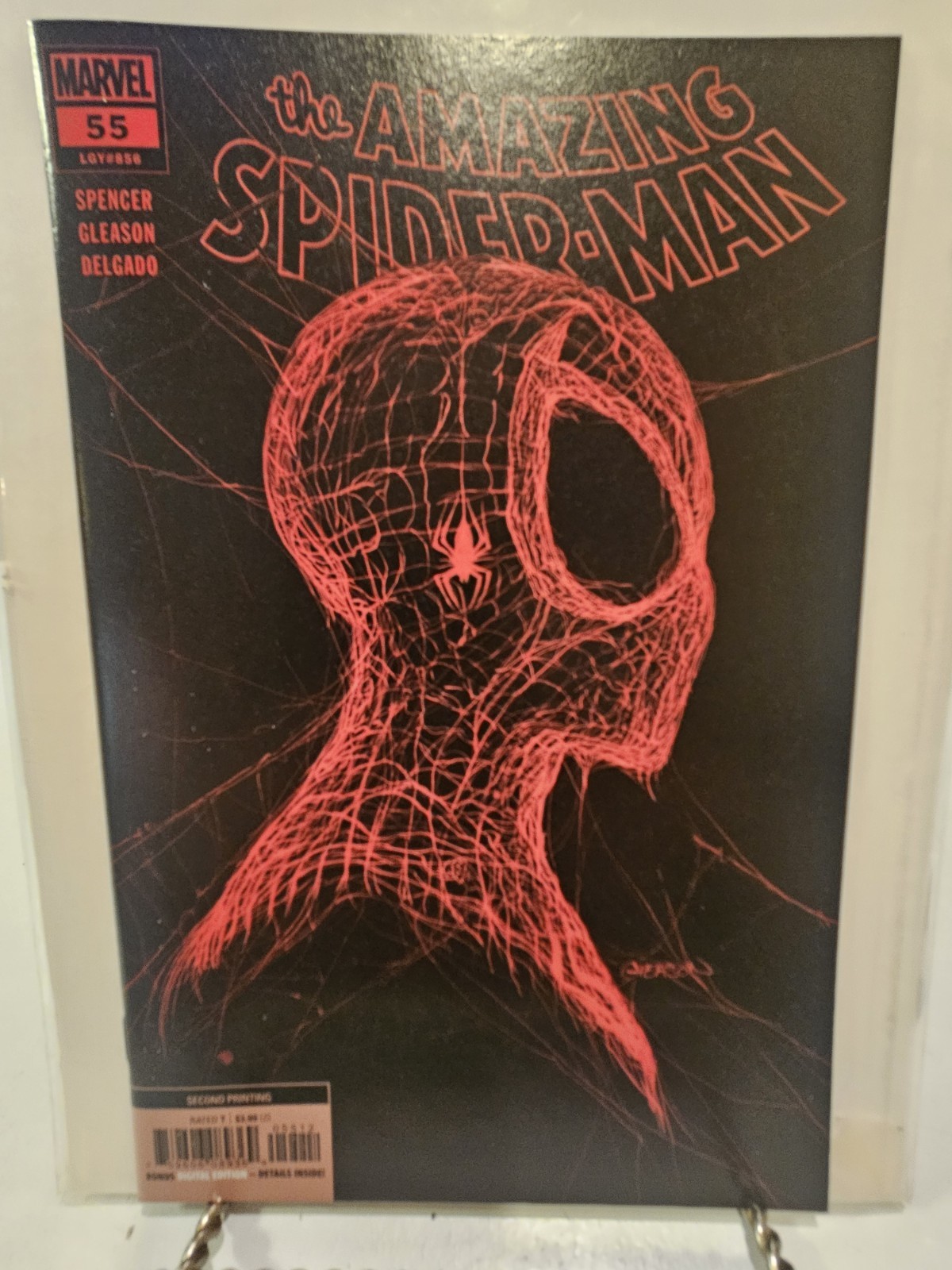 L'INCREDIBILE UOMO RAGNO #55 SECONDA STAMPA VARIANTE COPERTINA MARVEL COMICS QUASI NUOVO 