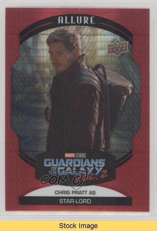 Upper Deck 2022 Marvel Allure Red Prism come Star-Lord Chris Pratt #59 LEGGI 2v8