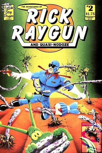 Le avventure di Rick Raygun e Quasi-Nodoze #2 VG 1986 immagine stock basso grado