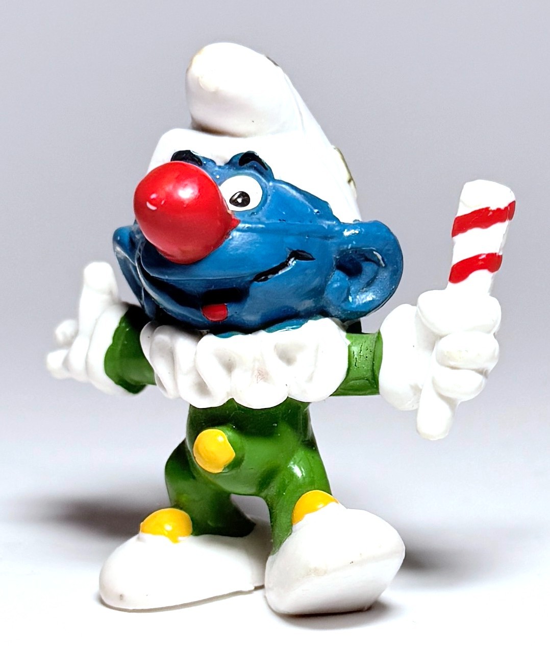 Puffo Jester - Schleich 1976 - Figurina puffi d'epoca