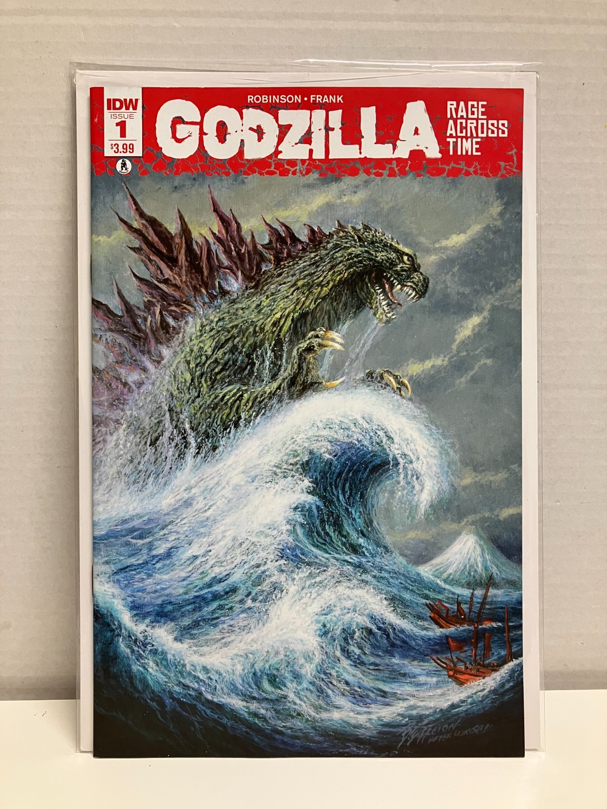 Godzilla Rage Across Time Issue #1 *2ND PRINT* - Red Banner - 2016