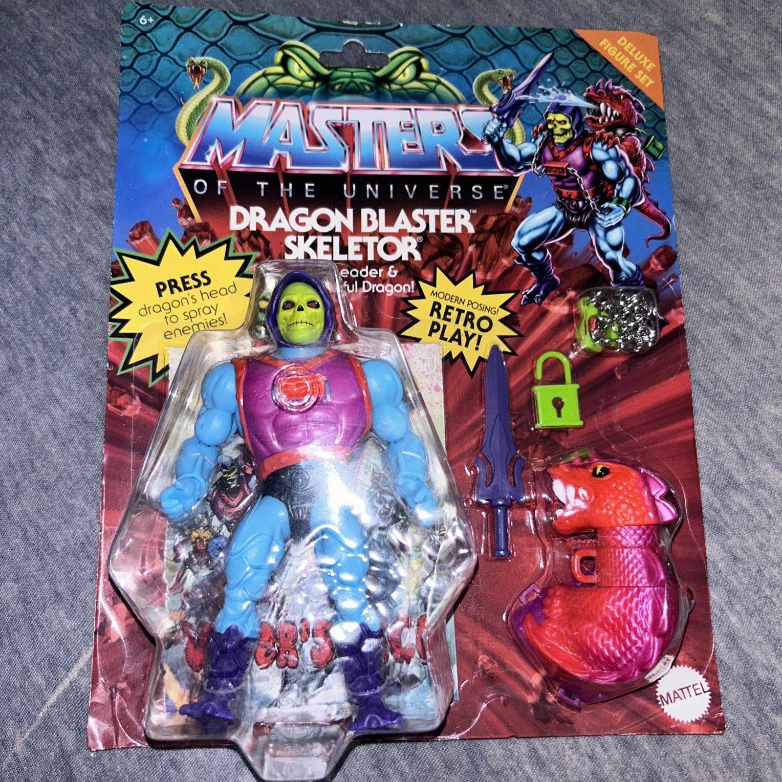 Masters of the Universe Origins Deluxe Dragon Blaster Skeletor