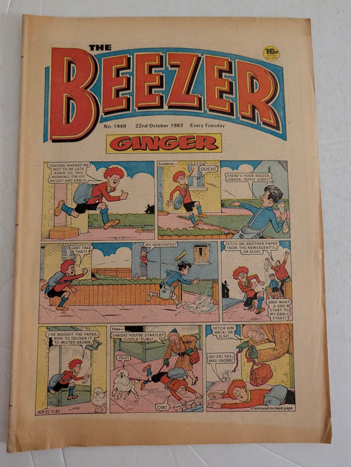 The Beezer Comic No 1449, October 22nd 1983.