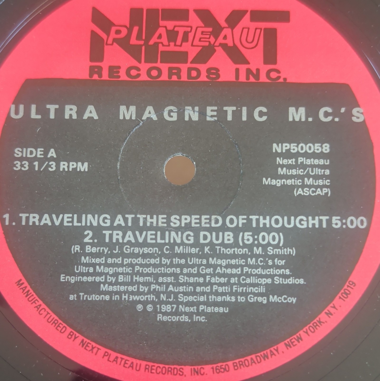 ULTRAMAGNETIC MC's Traveling at the Speed of Thought RARE 12" 1989 excellent 