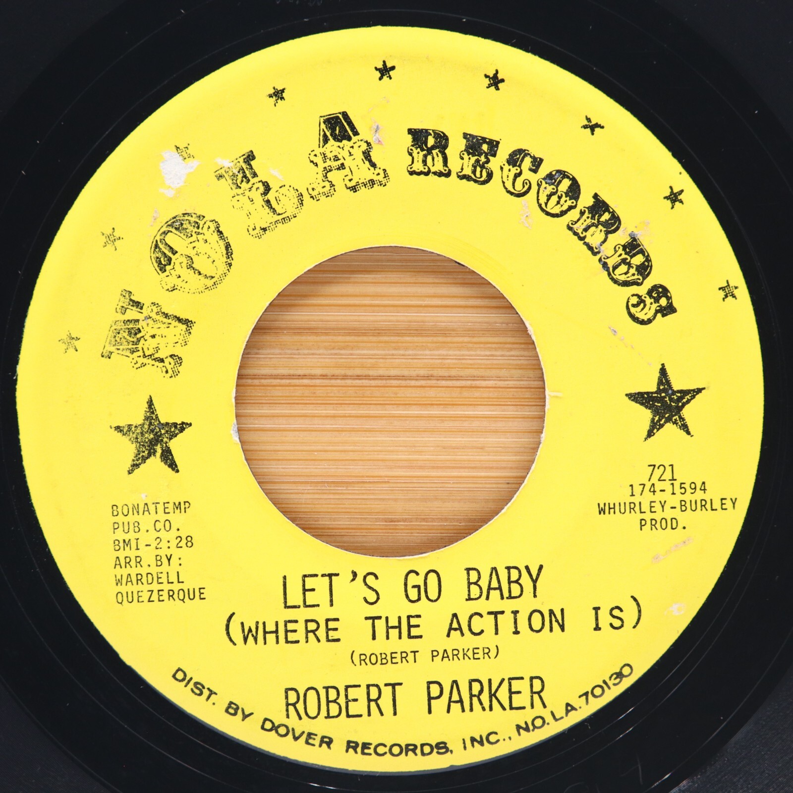 ROBERT PARKER - LET'S GO BABY / BAREFOOTIN' - SOUL 45 TRI-PHI