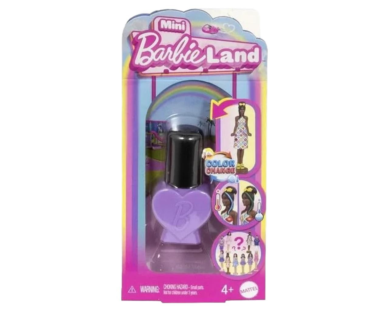 Mattel Barbie Mini BarbieLand Fashionistas bambola sorpresa 4 cm nuova