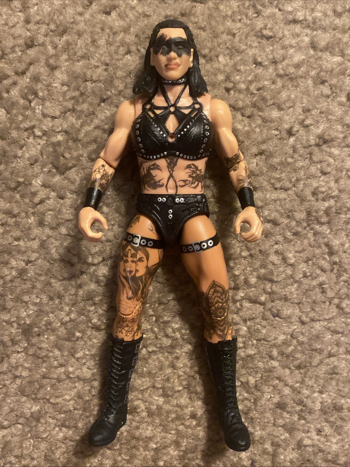 Custom Mattel WWE Main Event Series #169 Wrestlemania Rhea Ripley Figure